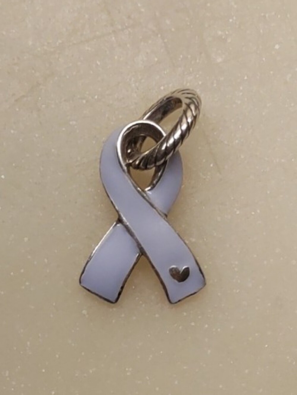 Brighton Light Purple Ribbon Charm - Cancer Awareness And Support Ribbon